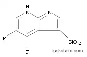 Molecular Structure of 1196507-67-1 (1H-Pyrrolo[2,3-b]pyridine, 4,5-difluoro-3-nitro-)